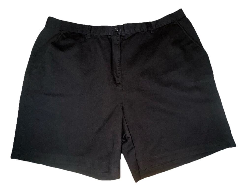 Lauren Ralph Lauren Woman’s 100% Cotton Black Shorts Sz 18